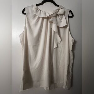 Ann Taylor white women’s tank top blouse